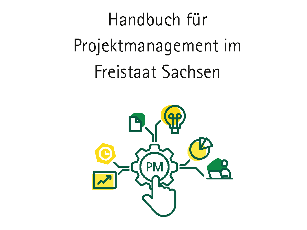 Flyer zum Projektmanagement im Freistaat Sachsen
